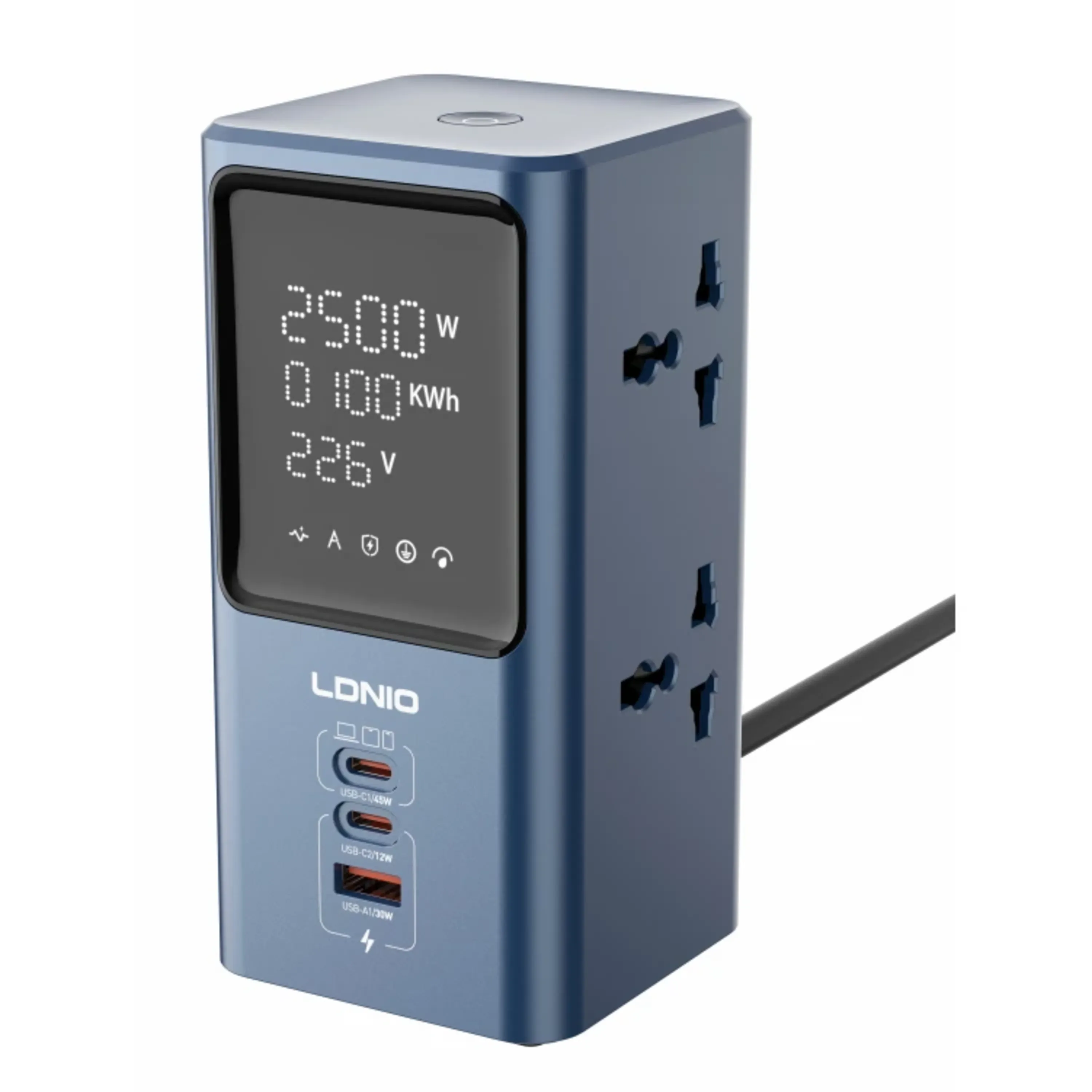 شارژر چندراهی هوشمند الدینو نمایشگردار LDNIO SC2